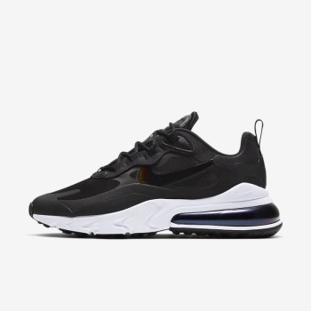 Nike Air Max 270 React - Női Utcai Cipő - Fekete/Fehér/Fekete